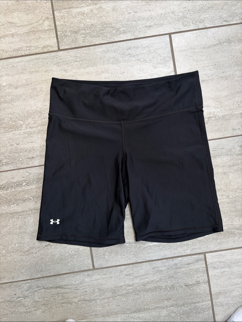 Under Armour Black Women's Bike Shorts with Logo